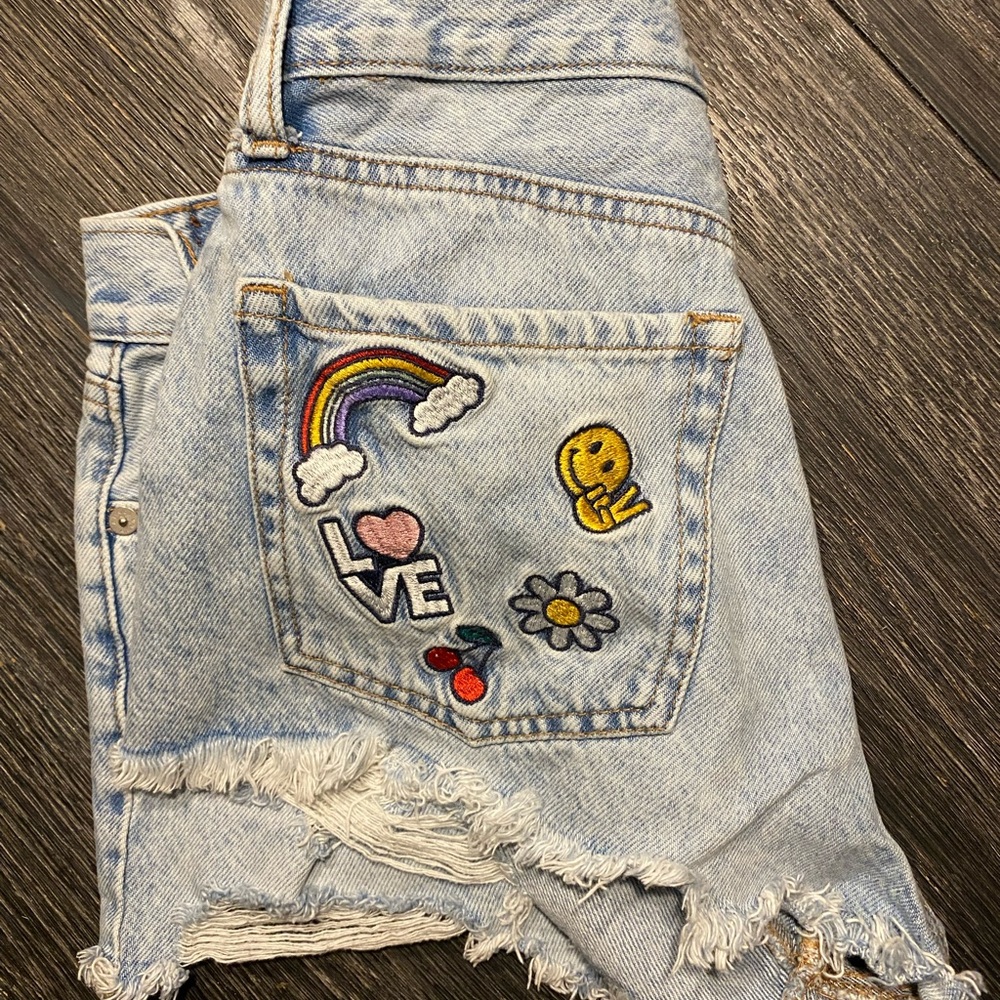 Aeropostale Light Blue Boyfriend Shorts
